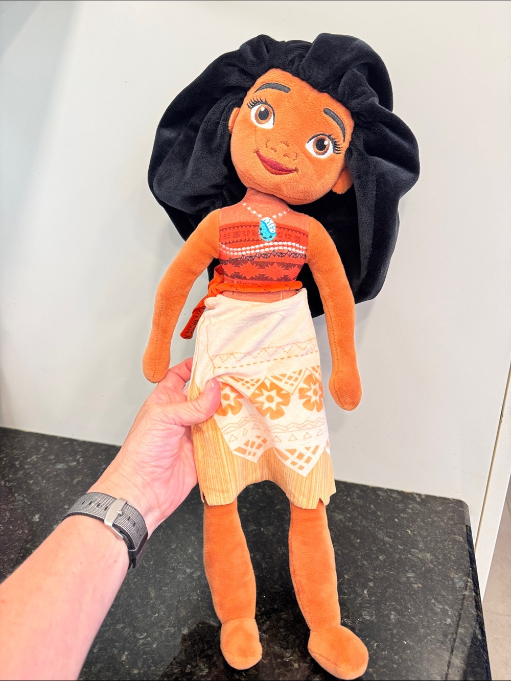 Disney Moana Plush Doll - Orange, Black, Cream